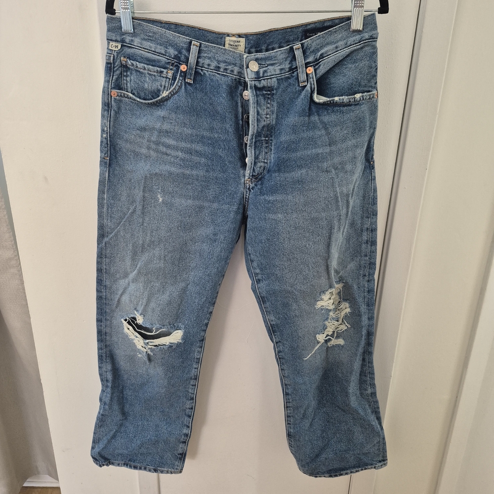 Women's Blue Distressed Jeans CITIZENS OF HUMANITY